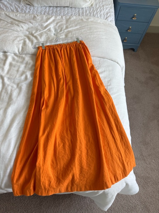 Abercrombie & Fitch Orange Maxi Skirt - Picture 3 of 5